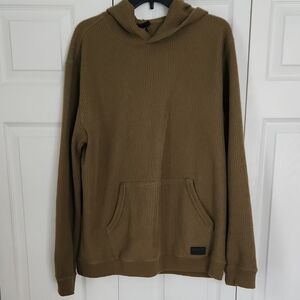 Men's Burton Olive Waffle Knit Hoodie